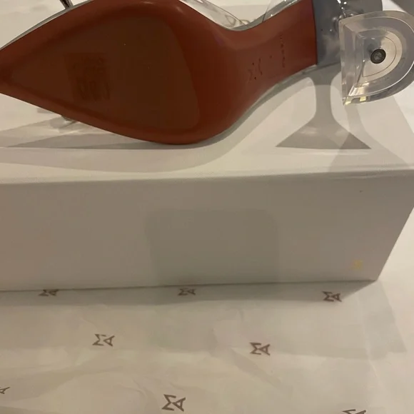 Brand new with box. Never worn. Amina Muuadi Rosie PVC Slingback size 38 - Picture 3 of 4